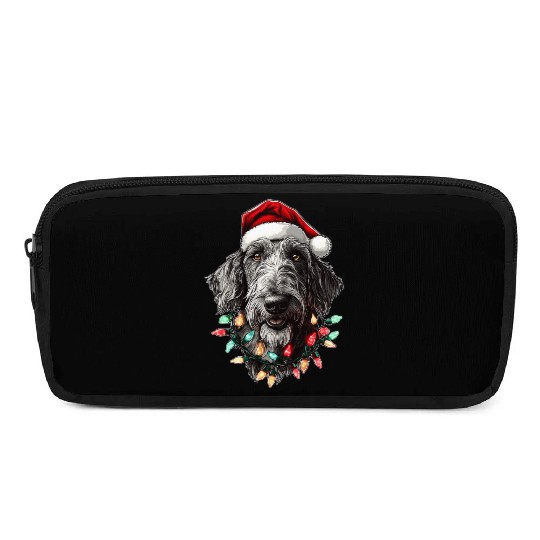 Irish Wolfhound Dog Christmas Hat Xmas Pencil Cases