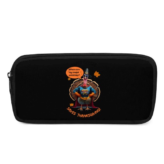 Super Turkey Saves Thanksgiving Pencil Cases