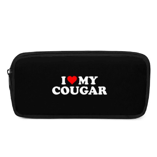 I Love Cougars Cougar Humor Valentine's Day 3BK1 Pencil Cases