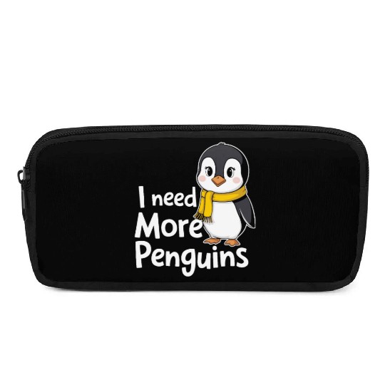 I Need More Penguins Cute Cartoon Artwork Pencil Cases