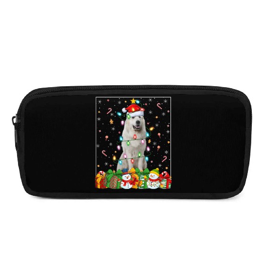 Great Pyrenees Dog Christmas Lights Pencil Cases