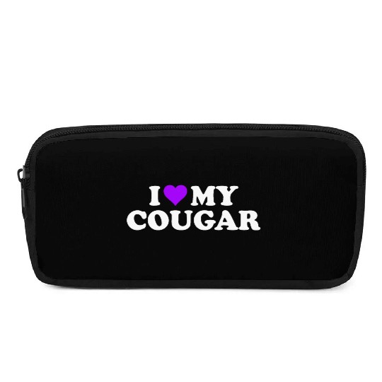 I Love Cougars Cougar Humor Valentine's Day 3BK4 Pencil Cases
