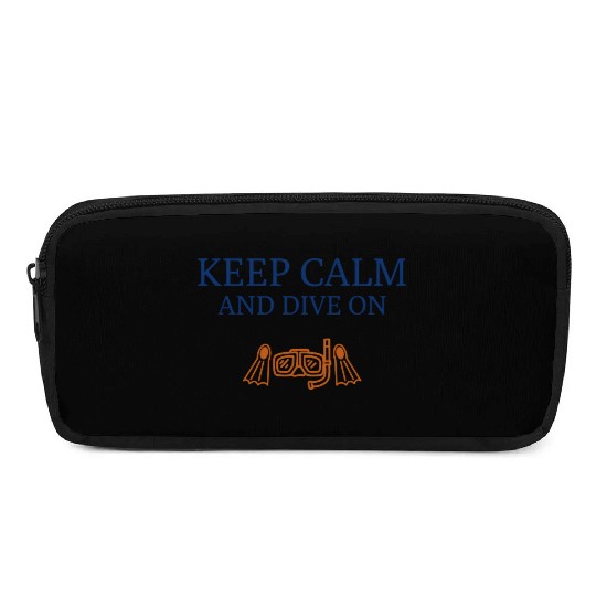 Keep Calm and Dive On Ocean Exploration Pencil Cases
