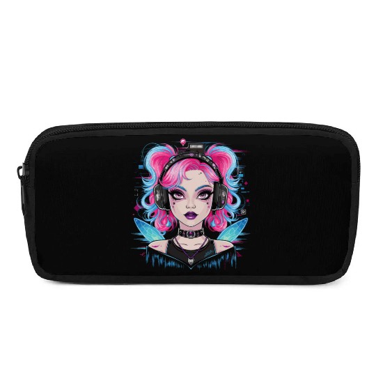 Cute with Headphones for a Cat Owner Pencil Cases