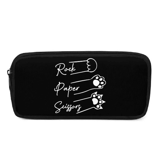 Rock Paper Scissors Cute cat lover Pencil Cases