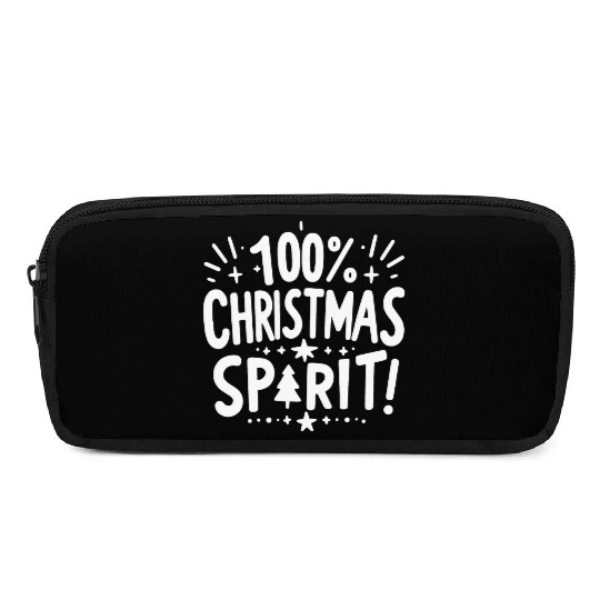 100% Christmas Spirit Pencil Cases