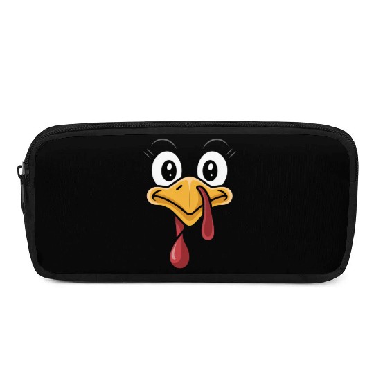 Funny Turkey Face Thanksgiving Humor Pencil Cases