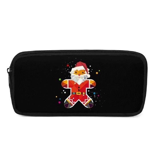 Gingerbread man in Santa design-Creative Christmas Pencil Cases