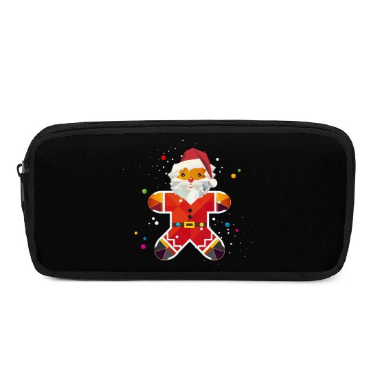 Gingerbread man in Santa design-Creative Christmas Pencil Cases