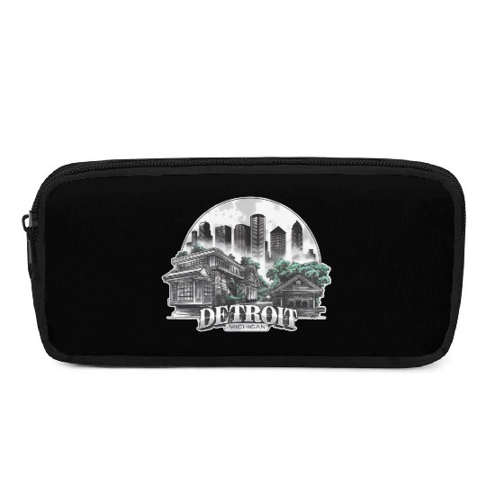 Detroit City Michigan USA Pencil Cases