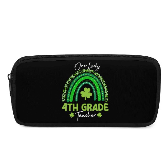 One Lucky 4th Grade Teacher St Patrick's day Pencil Cases