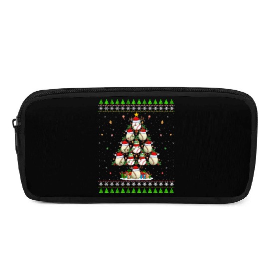 Baseball Christmas Tree Pencil Cases
