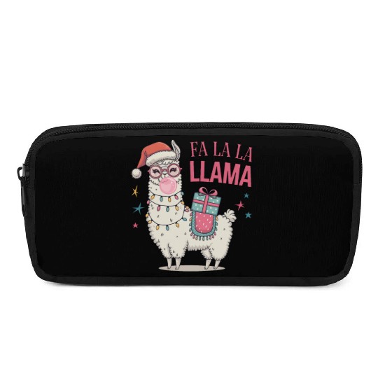 Christmas Llamas, Fa La La Llama Pencil Cases