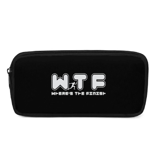 Wtf Wheres The Finish Funny Running Pencil Cases