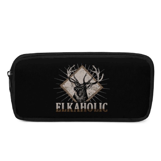 Elk Hunting Elkaholic Hunters Pencil Cases