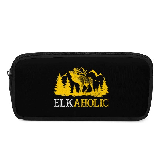 Elk Hunting Elkaholic Hunters Pencil Cases