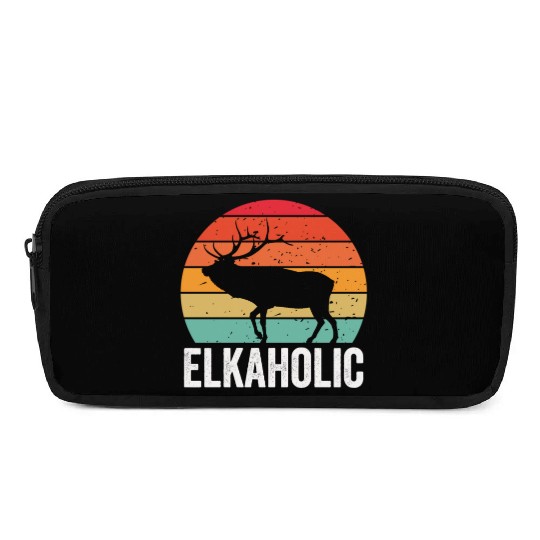 Elk Hunting Elkaholic Hunters Pencil Cases