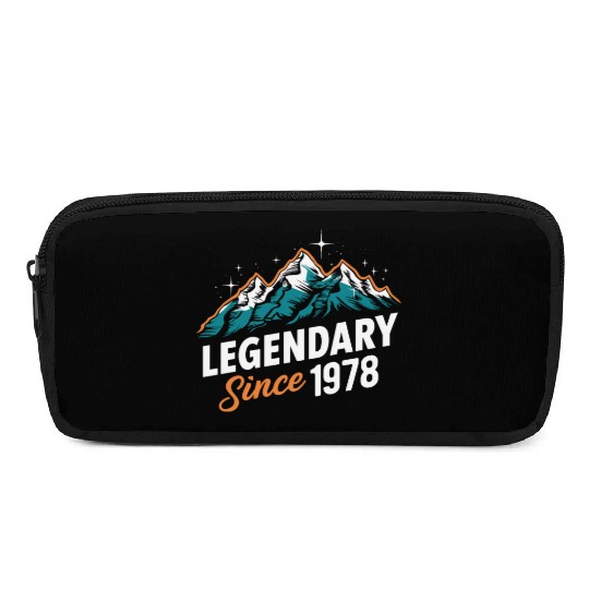 Legendary Since 1978 Hiker Birthday Mountain Pencil Cases