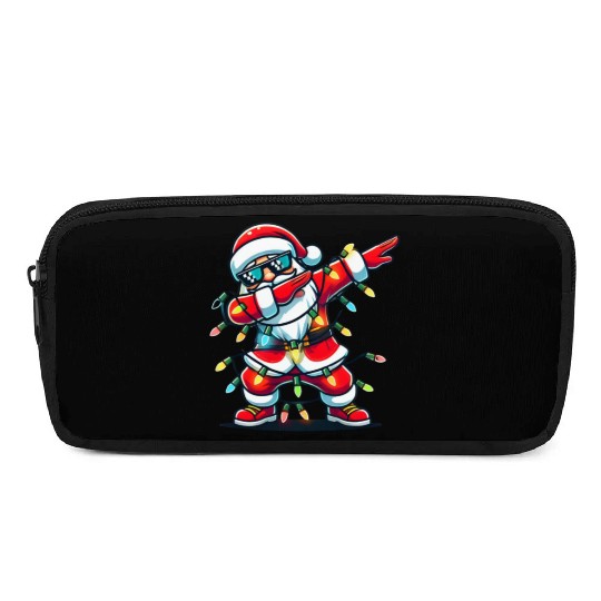Dabbing Santa Christmas Pencil Cases