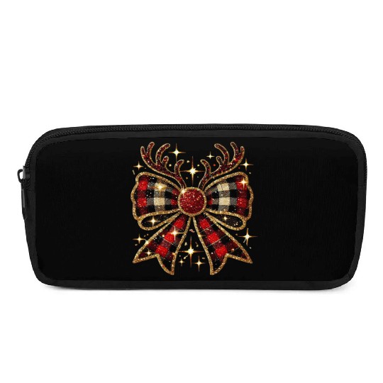 Christmas Reindeer Bow, Merry Christmas Pencil Cases