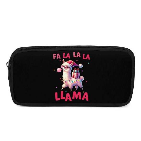Fa La La La Llama, Merry Christmas Pencil Cases