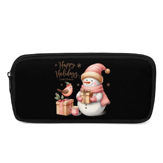 Happy Holidays, Merry Christmas Pencil Cases