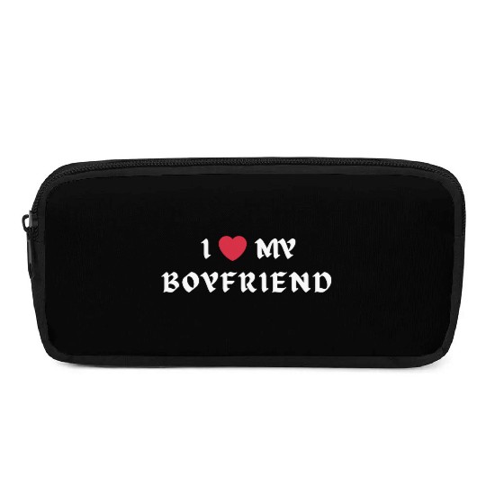 I Love My Boyfriend Pencil Cases