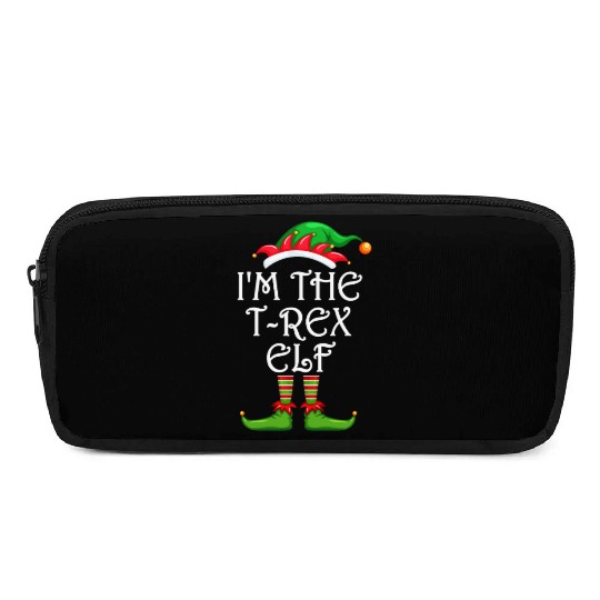 I'm The T-Rex Elf Pencil Cases Matching Family Christmas