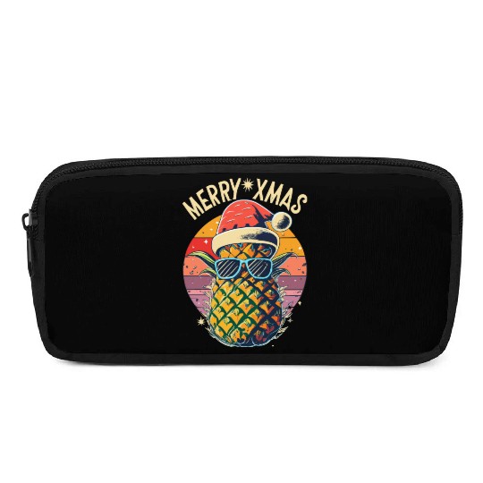 Pineapple Christmas Pencil Cases