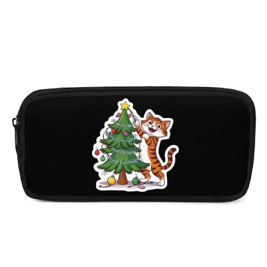 Climbing the Christmas Spirit Pencil Cases