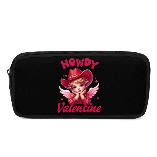 Howdy Valentine, Valentines Day Pencil Cases