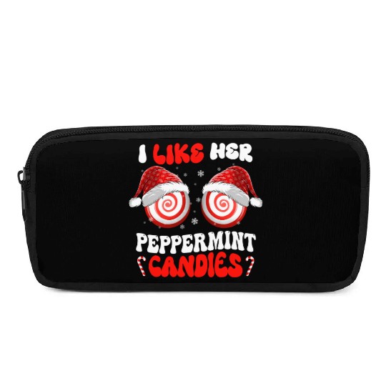 I Like Her Peppermint Candies Couples Christmas Pencil Cases