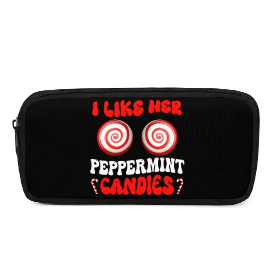 I Like Her Peppermint Candies Couples Christmas Pencil Cases