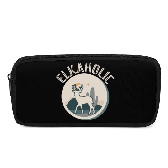 Elk Hunting Elkaholic Hunters Pencil Cases