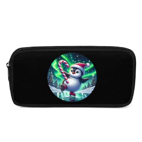 Penguin's Northern Lights Skate Pencil Cases