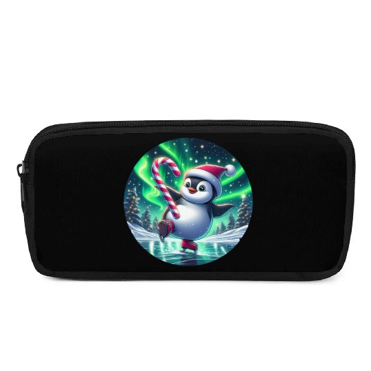 Penguin's Northern Lights Skate Pencil Cases