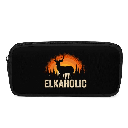 Elk Hunting Elkaholic Hunters Pencil Cases
