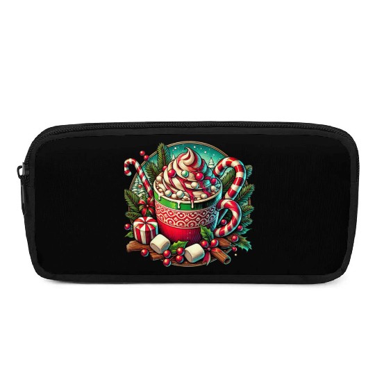 Festive Hot Cocoa Christmas Delight Pencil Cases
