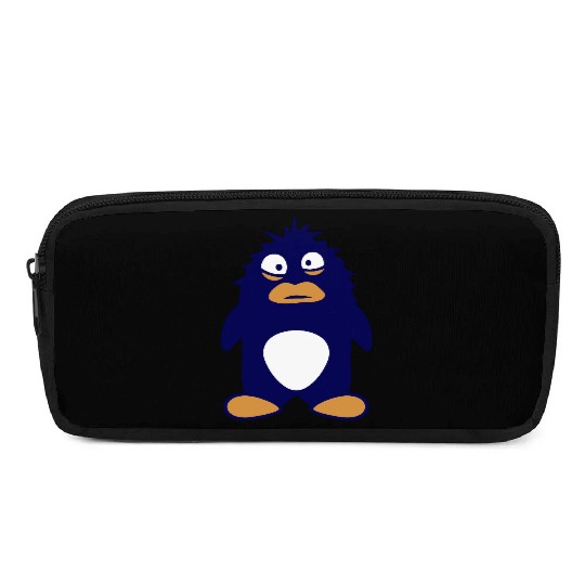 Cute Penguin Stupid Crazy Funny Weird Comic Look Pencil Cases