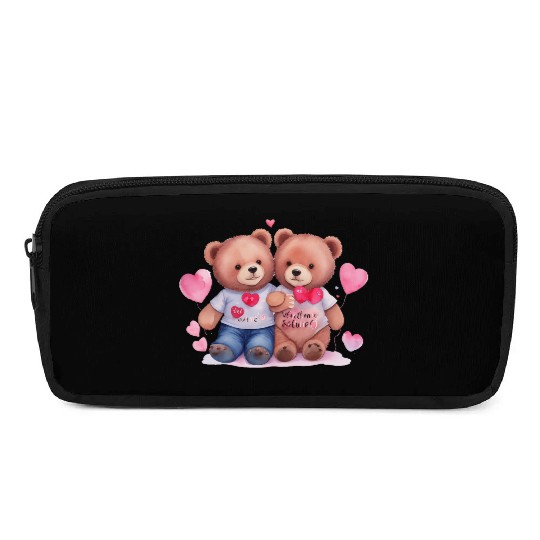Valentines, Valentines Day, Retro Valentine Pencil Cases