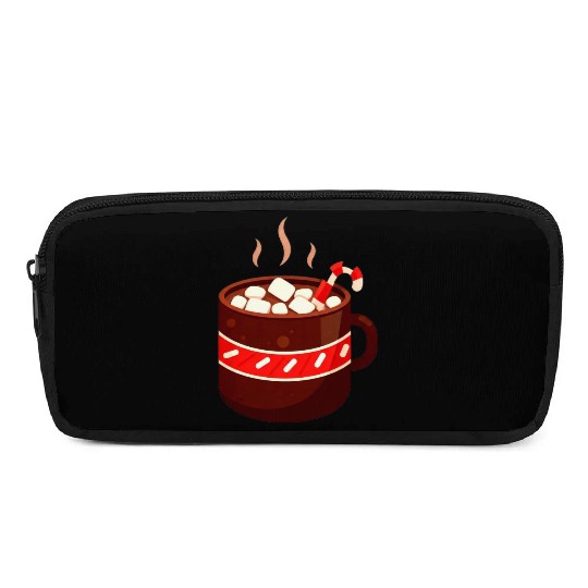 Cozy Hot Chocolate Mug Design Pencil Cases