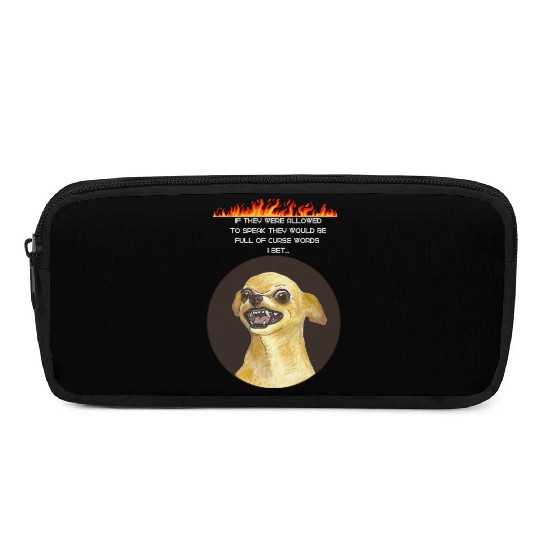 funny dog meme design Pencil Cases