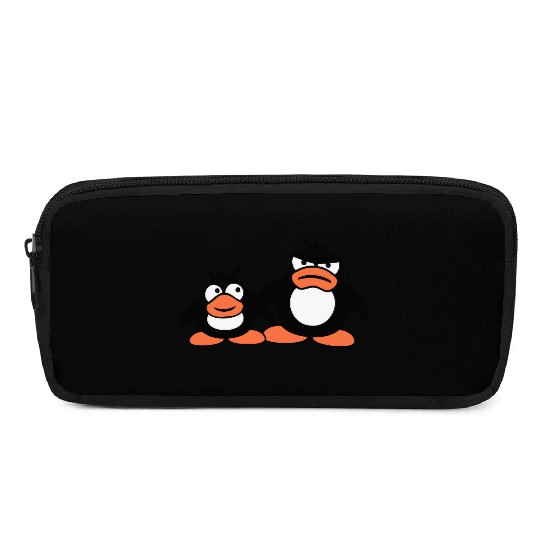 Penguin Two Friends 2 Team Big Brother Angry Crew Pencil Cases