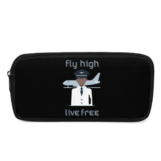 Fly High Live Free - Pencil Cases for Pilots