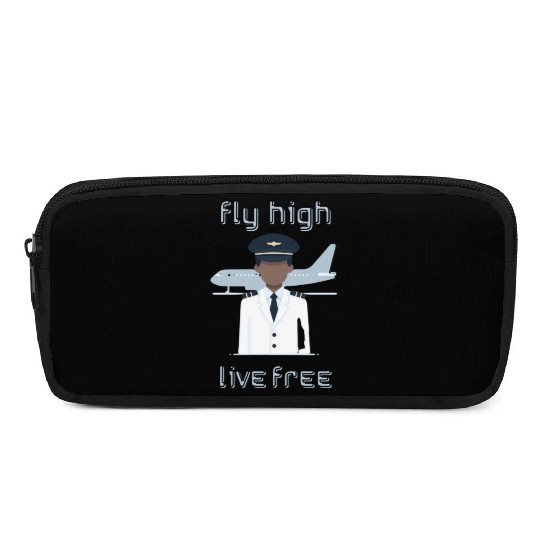Fly High Live Free - Pencil Cases for Pilots