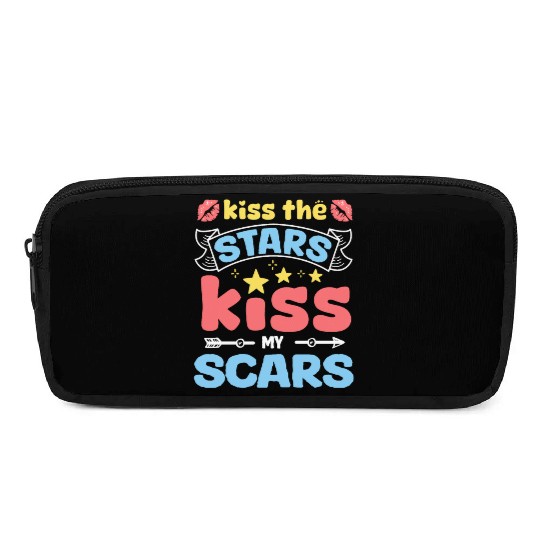 Inspiring Kiss the Stars, Embrace Your Scars Pencil Cases
