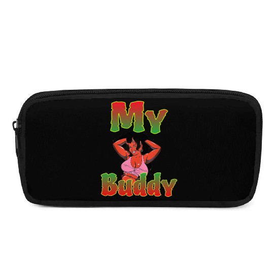 My Devil Buddy Illustration Pencil Cases