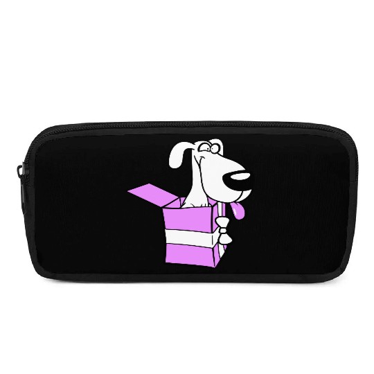 Dog Pet Gift Box Funny Crazy Surprise Fun Puppy Pencil Cases