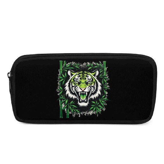 Roaring Bamboo Tiger Pencil Cases