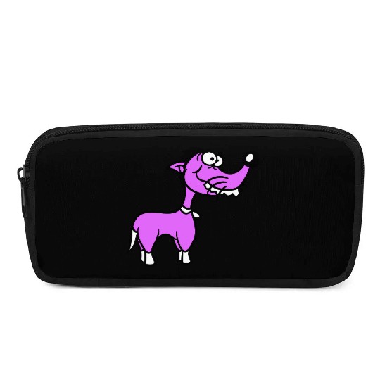 Dog Standing Stupid Guy Funny Crazy Mad Weird Cool Pencil Cases